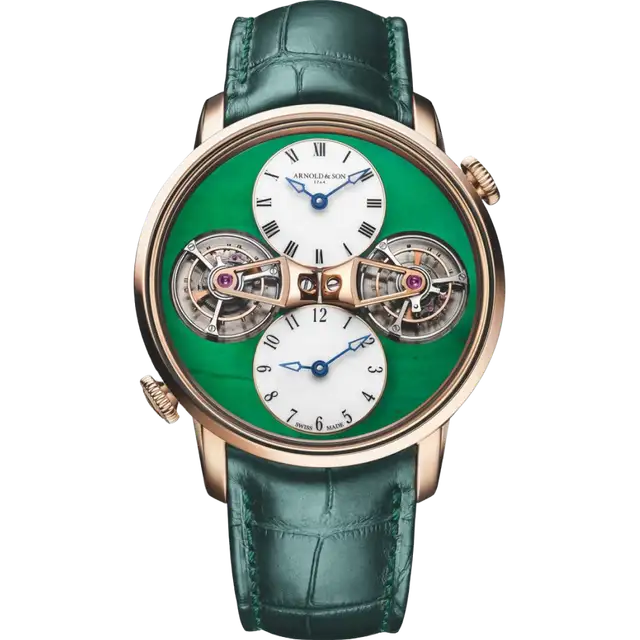 Double Tourbillon Jade Red Gold