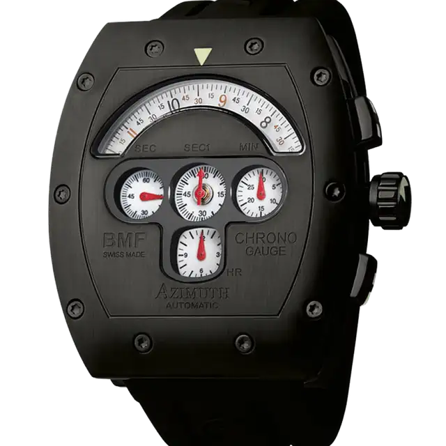 CHRONO GAUGE BMF PVD case (white dial)