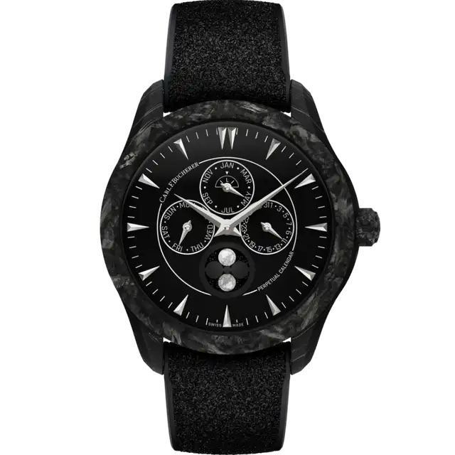 Manero Peripheral Perpetual Calendar Black