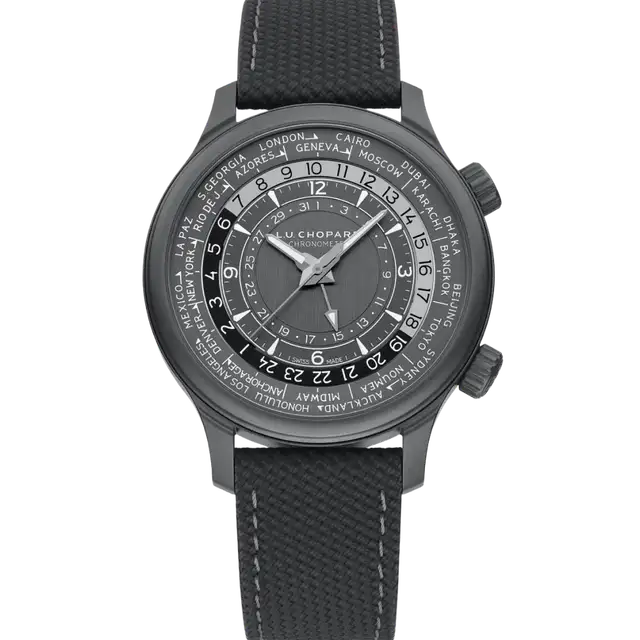 L.U.C Time Traveler One Black