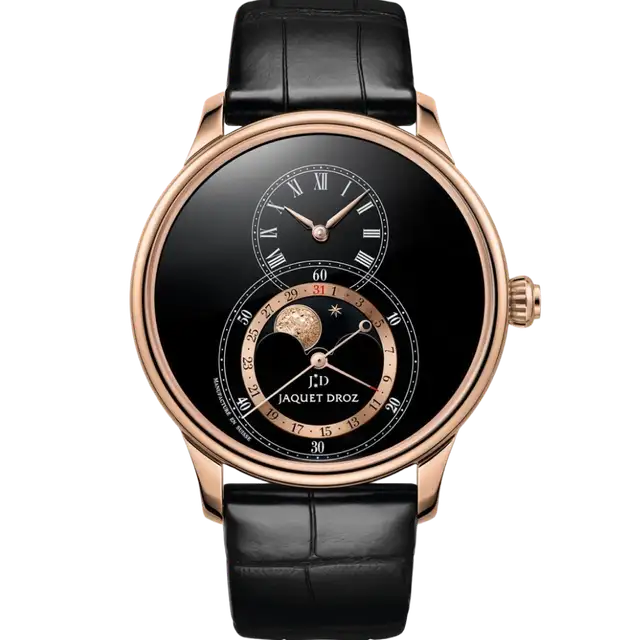 Grande Seconde Moon Black Enamel