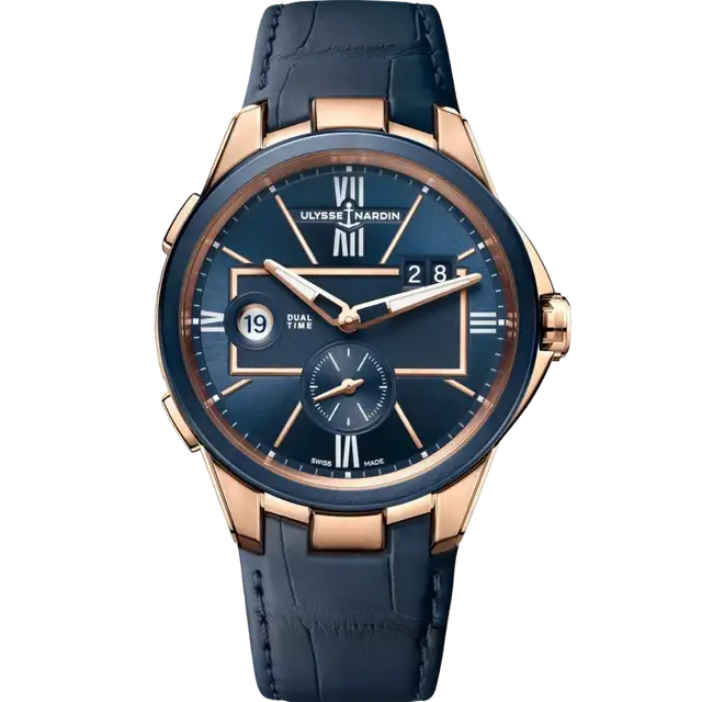 Executive Dual Time Rose Gold